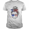 Semi-Fascist Messy Bun American Flag USA Vintage Shirt Classic Men's T-shirt