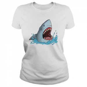 Shark Action Animated Jaws Movie  Classic Women's T-shirt