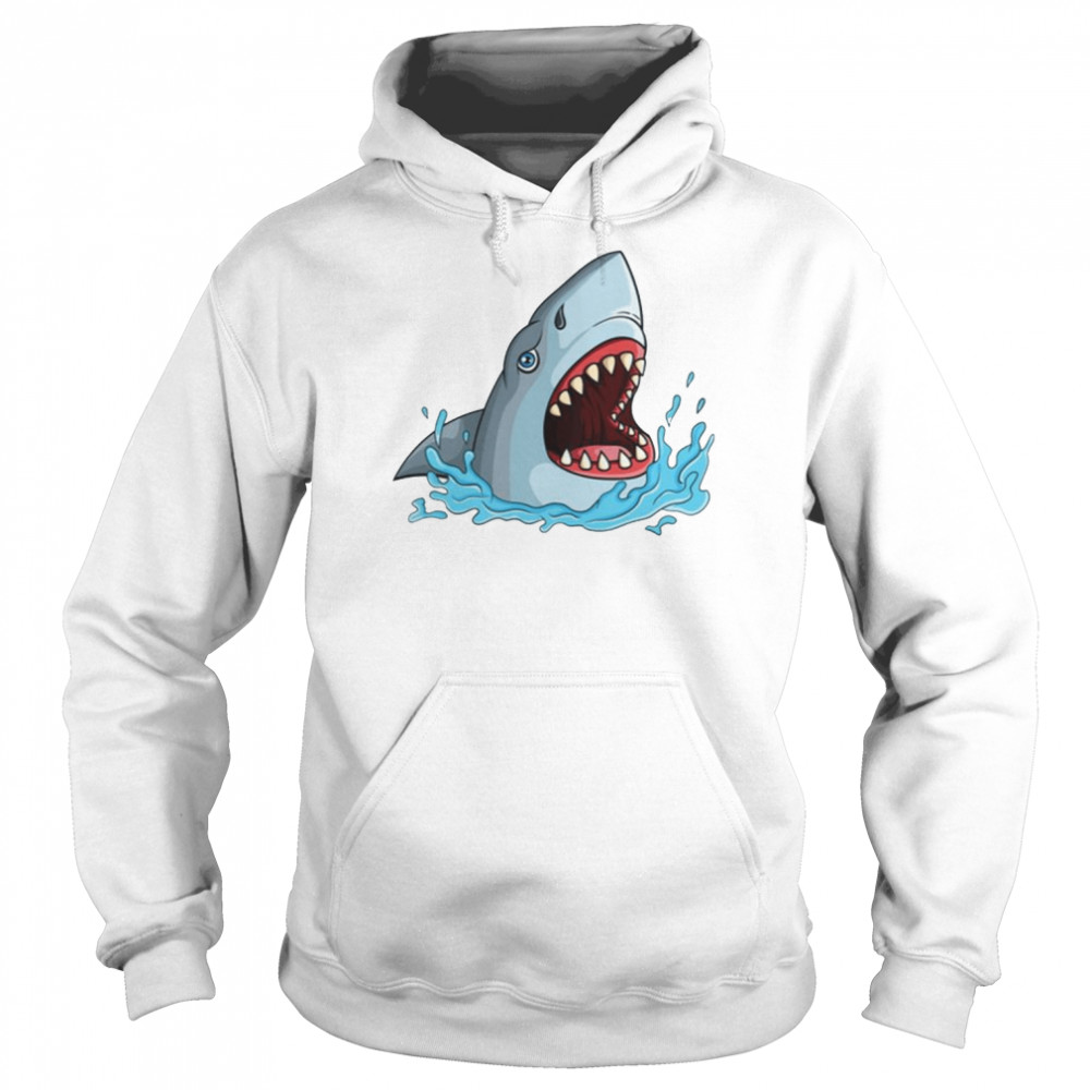 Shark Action Animated Jaws Movie  Unisex Hoodie