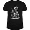 Skeleton coffee messy bun design  Classic Men's T-shirt