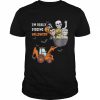 Skeleton zombie I’m really digging halloween  Classic Men's T-shirt