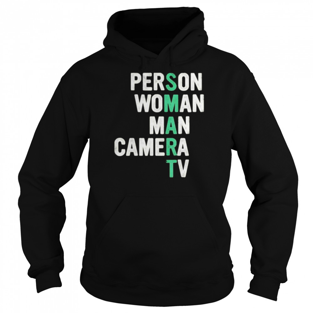 Smart person woman man camera tv  Unisex Hoodie