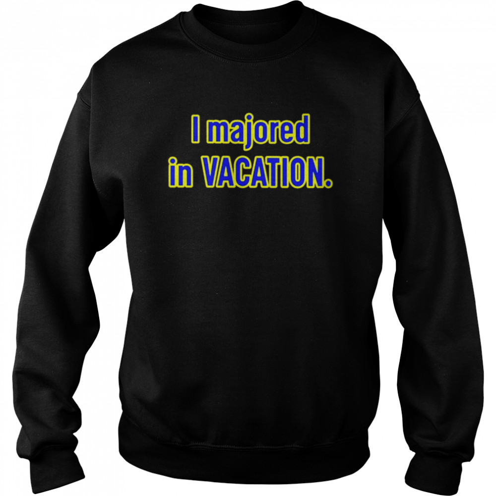 Spiderlingdaya I Majored In Vacation  Unisex Sweatshirt