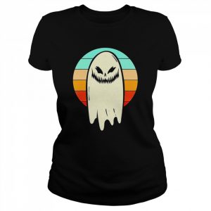 Spooky Ghost Halloween retro vintage  Classic Women's T-shirt