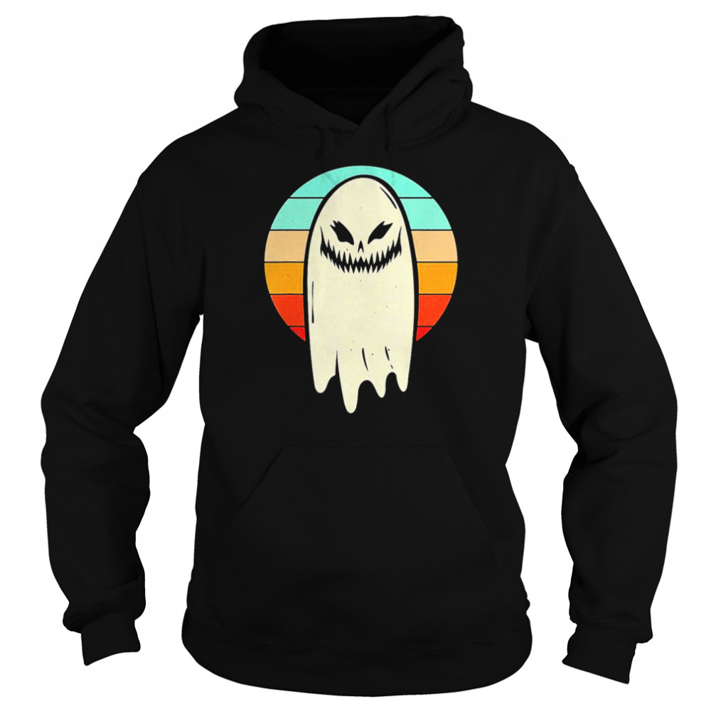 Spooky Ghost Halloween retro vintage  Unisex Hoodie