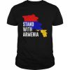 Stand With Armenia Country Colors Flag  Classic Men's T-shirt