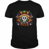 Sugar Skull Day of the Pizza Halloween T-Shirt Classic Men's T-shirt