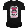 Support Squad Messy Bun Warrior Breast Cancer Awareness  Classic Men's T-shirt