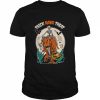 T Rex Dinosaur And Skeleton Trick Rawr Treat Halloween  Classic Men's T-shirt