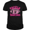 Tackle Breast Cancer Awareness Pink Ribbon Leopard Football Breast Cancer Awareness Shirt Classic Men's T-shirt