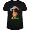 Tenacious Unicorn Ranch Llama Holding The Russia Flag Shirt Classic Men's T-shirt