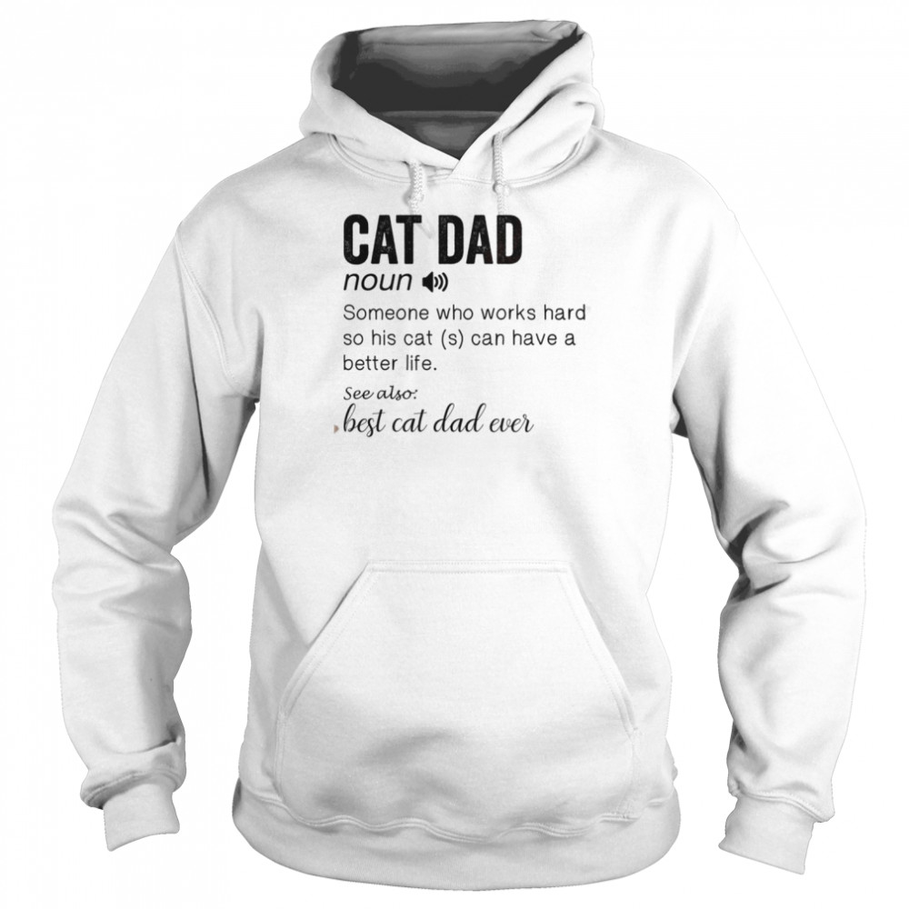 The Best Cat Dad Personalized Cat Dad Shirt Unisex Hoodie