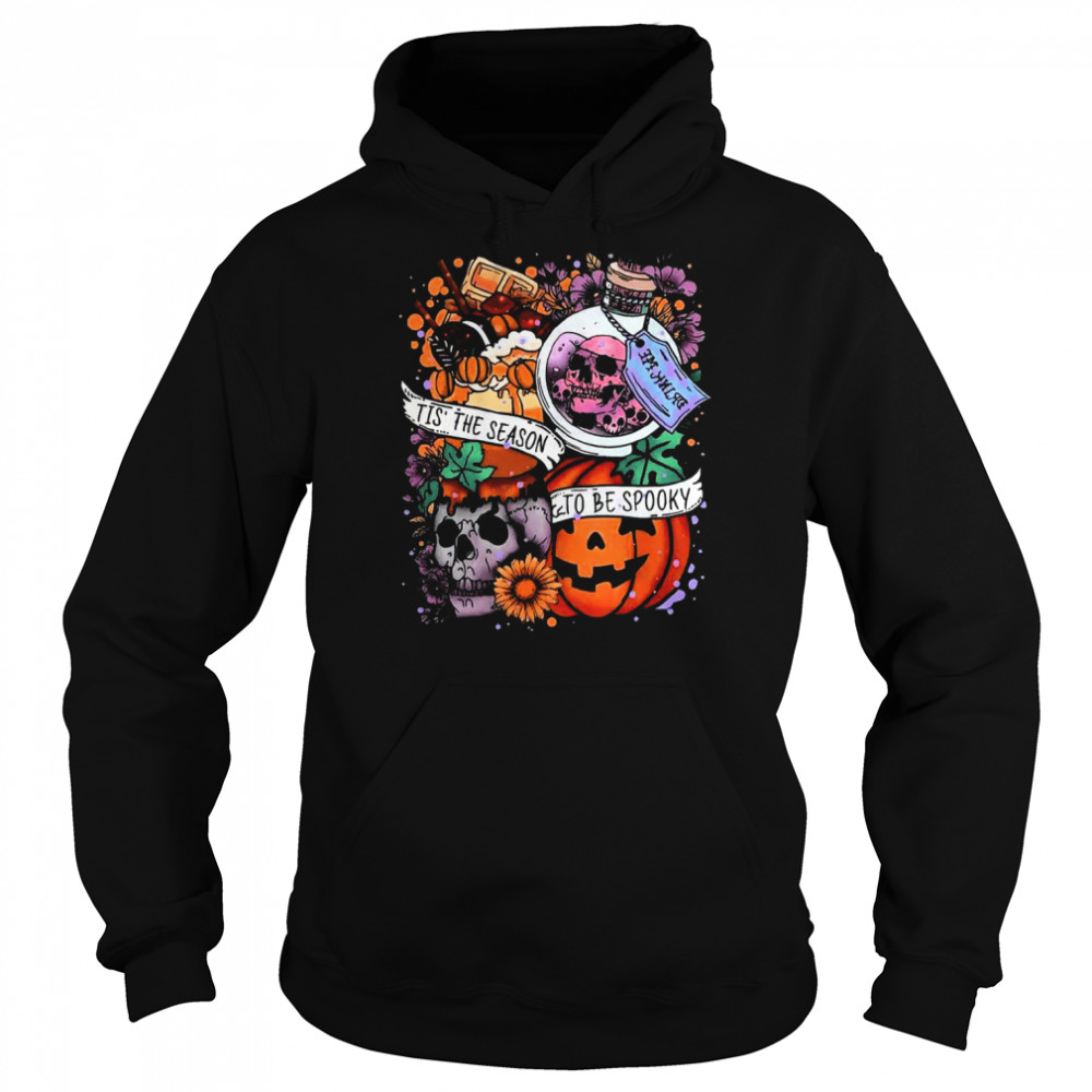 Tis The Season To Be Spooky Great Halloween Pumpkin T Shirt Unisex Hoodie