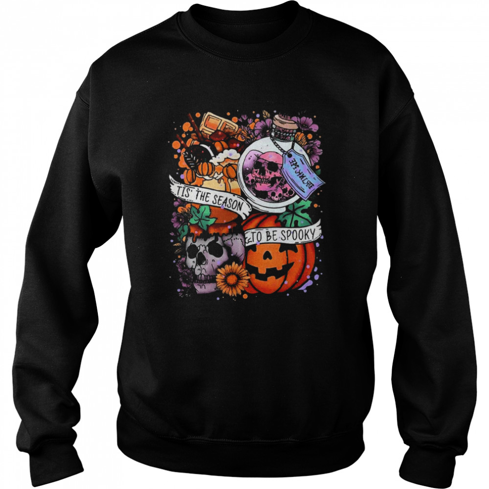 Tis The Season To Be Spooky Great Halloween Pumpkin T Shirt Unisex Sweatshirt