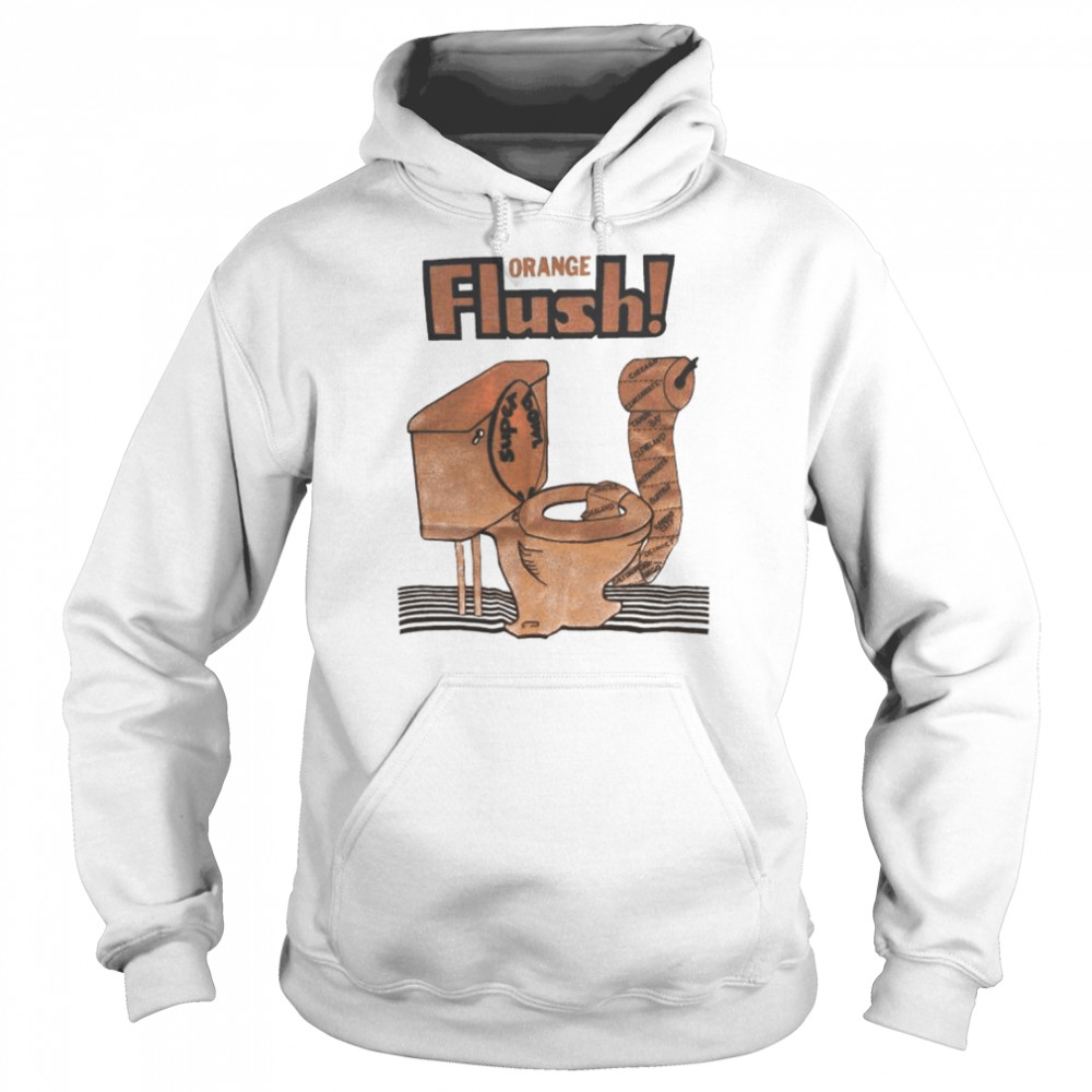 Toilet Orange Flush Super Bowl  Unisex Hoodie