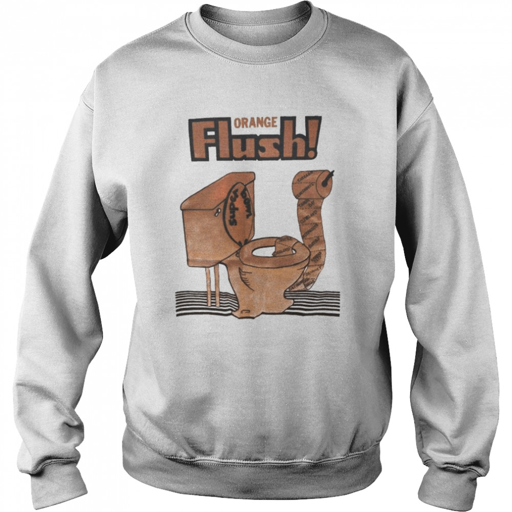 Toilet Orange Flush Super Bowl  Unisex Sweatshirt