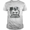 Trick Or Treat Halloween Black And White Art  Classic Men's T-shirt