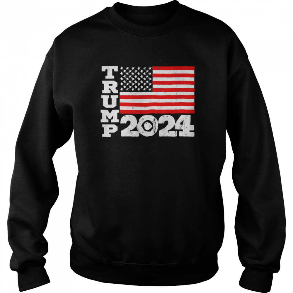 Trump 2024 Donald Trump Take America Back USA Flag T-Shirt Unisex Sweatshirt