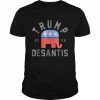 Trump Desantis 2024 Save America USA Flag Republican  Classic Men's T-shirt