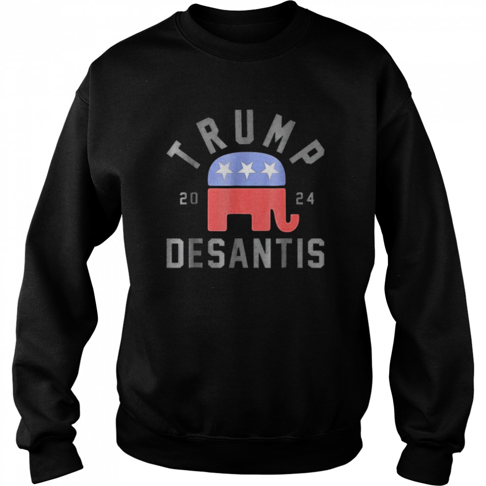 Trump Desantis 2024 Save America USA Flag Republican  Unisex Sweatshirt