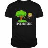 Trump I Pee Outside I Love Peeing Outside Camping Tee Shirt Classic Men's T-shirt