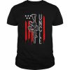 US American Flag Rifle Uncle Vintage Fathers Day Patriot Day Shirt Classic Men's T-shirt