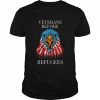 USA Eagle Veterans Before Refugees  Classic Men's T-shirt