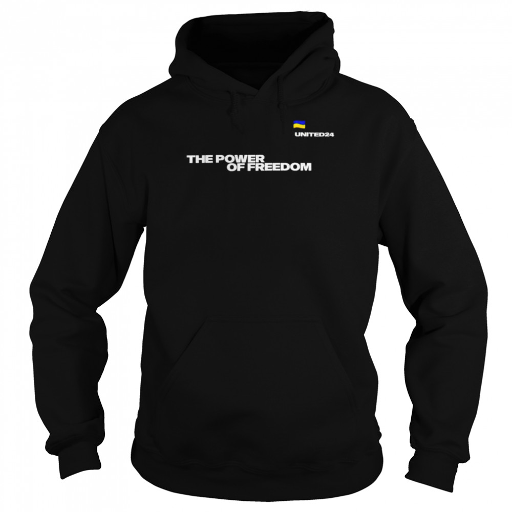 Ukraine the power of freedom united24  Unisex Hoodie