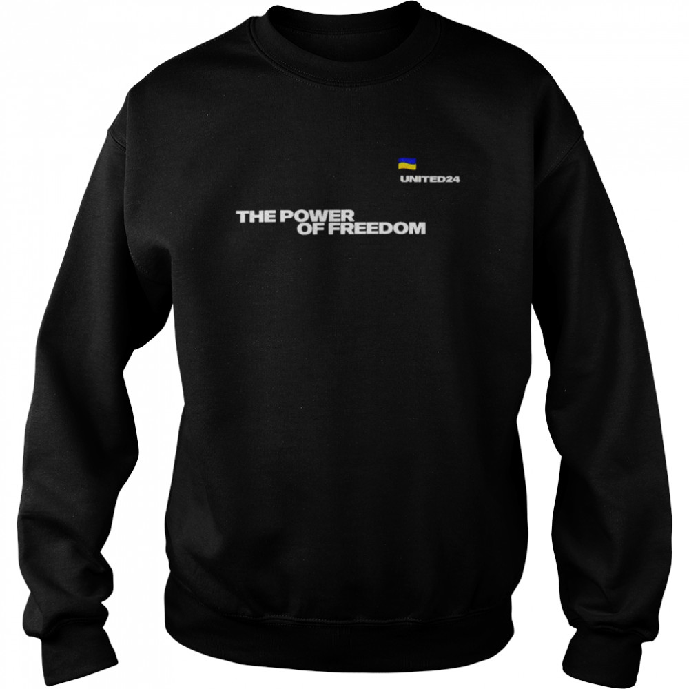 Ukraine the power of freedom united24  Unisex Sweatshirt