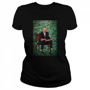 Unframed President Barack Obama Smithsonians National Portrait  Classic Women's T-shirt