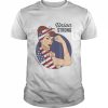 Union Labor Day For Women Rosie the Riveter USA Flag Shirt Classic Men's T-shirt