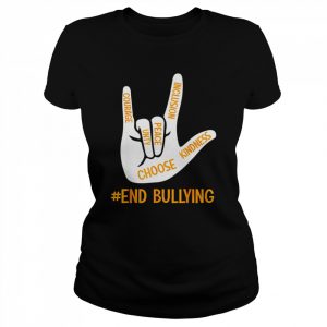 Unity Day Orange Kids 2022 Stop Bullying Love Sign Language T-Shirt Classic Women's T-shirt