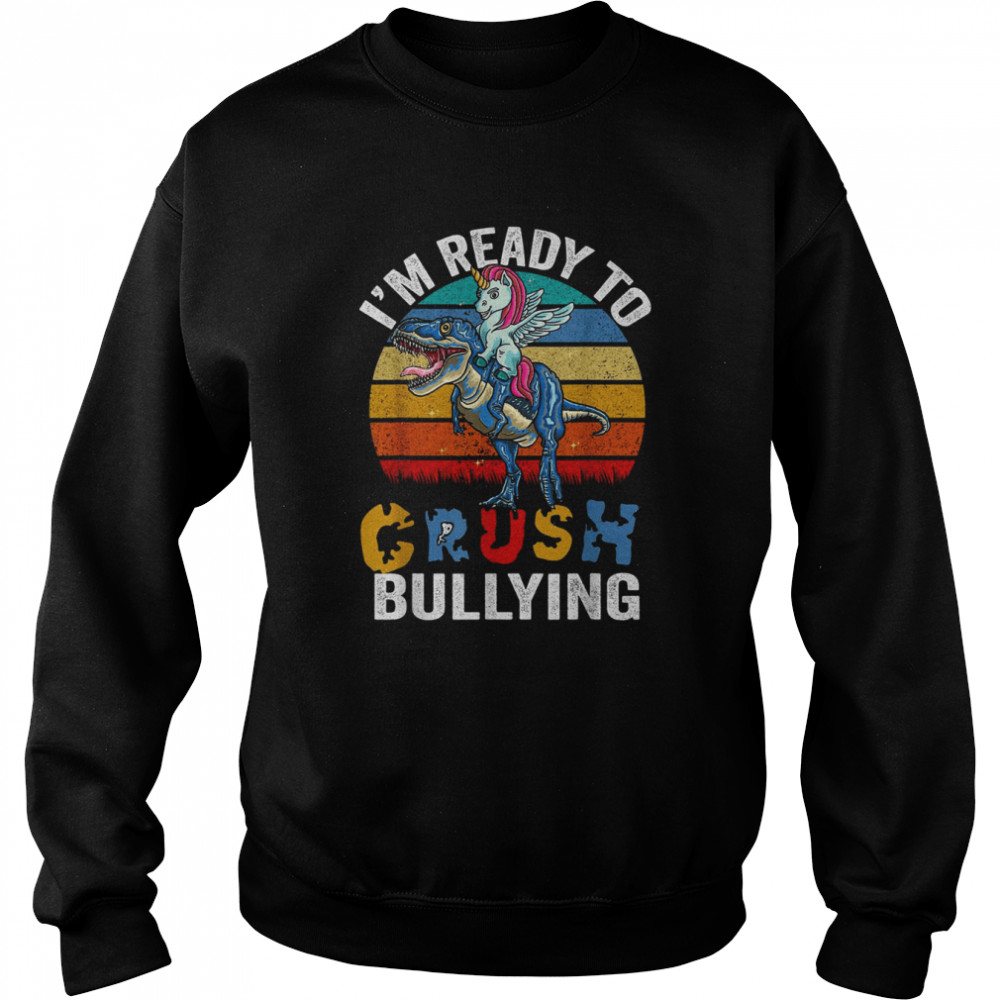 Unity Day Orange Kids Stop Bullying Unicorn Trex Boys Anti Bullying T-Shirt Unisex Sweatshirt