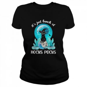 Vintage Halloween Black Cat It’s Just A Bunch Of Hocus Pocus Halloween 2022 T-Shirt Classic Women's T-shirt