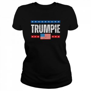 Vintage Trumpie Anti Biden Political US Flag Shirt Classic Women's T-shirt