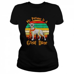 Vintage dog patronus christmas my patronus is a great dane  Classic Women's T-shirt