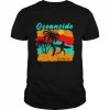 Vintage sunset beach surfing oceanside California  Classic Men's T-shirt