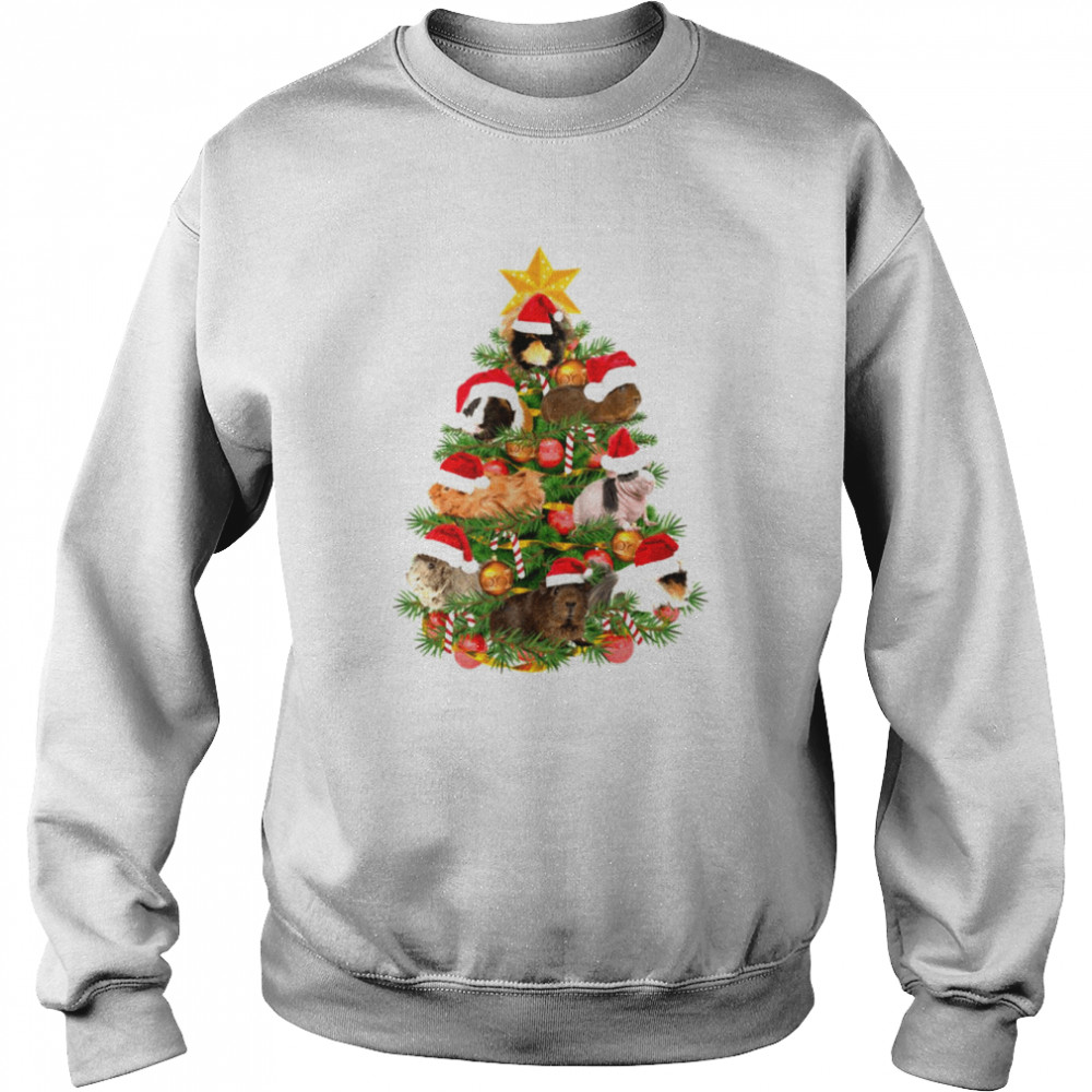 Weird Holiday Merry Cavy Christmas Tree Guinea Pig  Unisex Sweatshirt