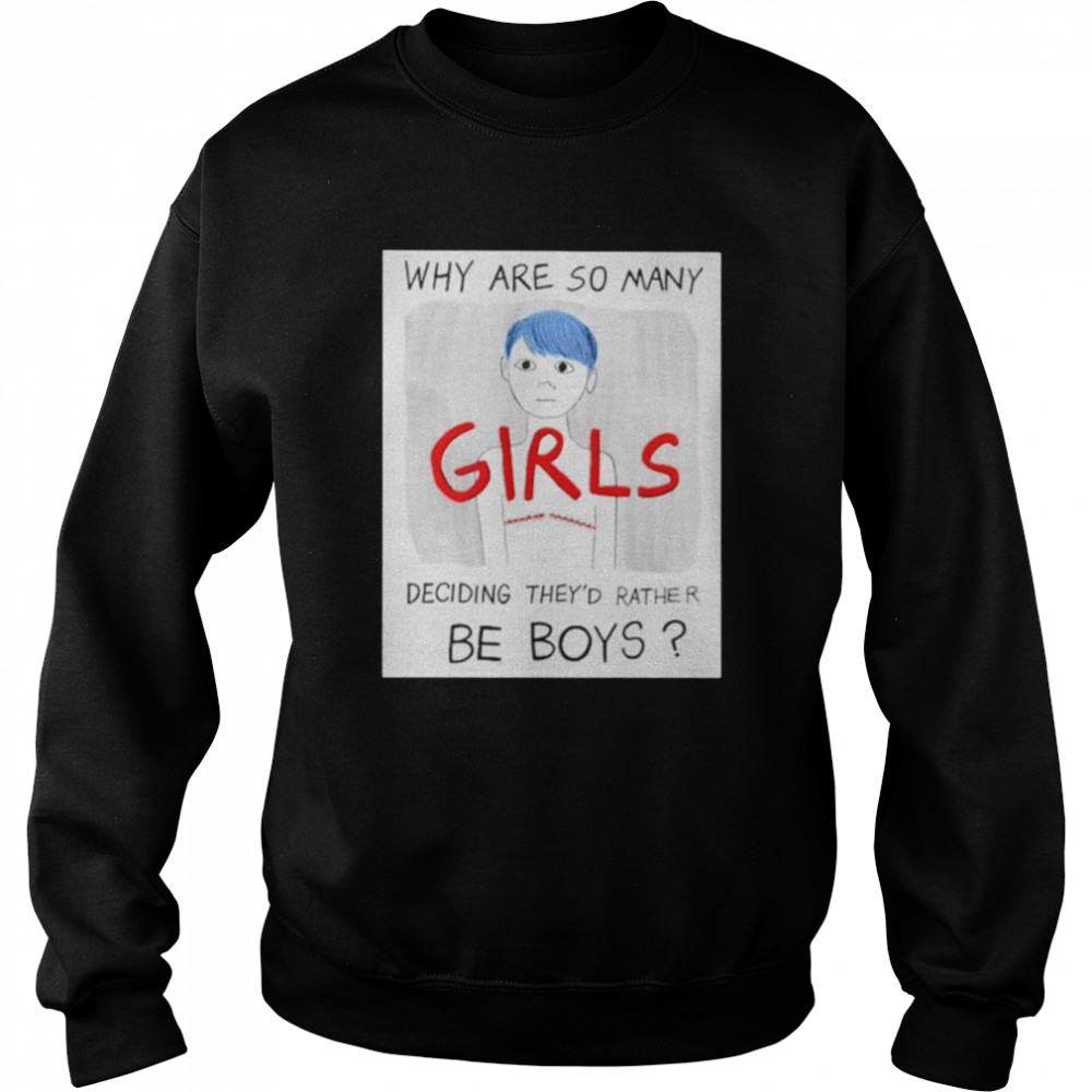 Why are so many girls deciding they’d rather be boys  Unisex Sweatshirt