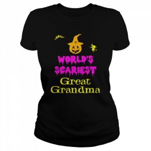 World’s Scariest Great Lazy Easy Grandma Halloween T-Shirt Classic Women's T-shirt