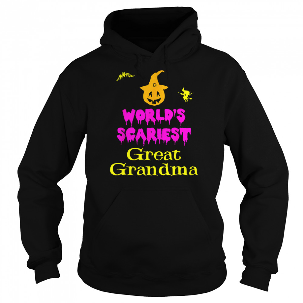 World’s Scariest Great Lazy Easy Grandma Halloween T-Shirt Unisex Hoodie