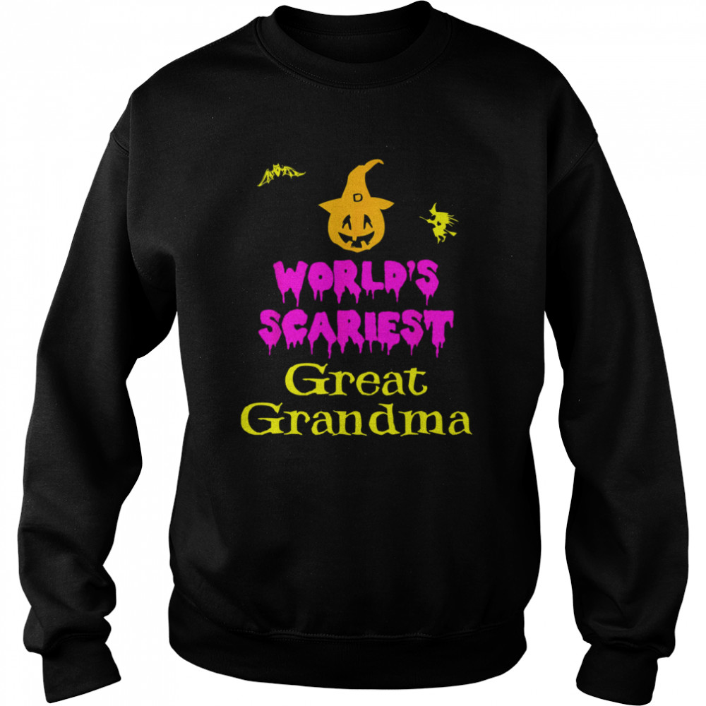 World’s Scariest Great Lazy Easy Grandma Halloween T-Shirt Unisex Sweatshirt