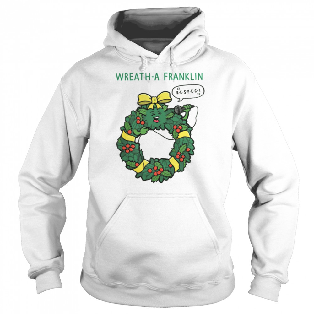 Wreath A Franklin Christmas Icon  Unisex Hoodie