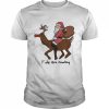 Yeehaw Santa & Reindeer Graphic Xmas  Classic Men's T-shirt