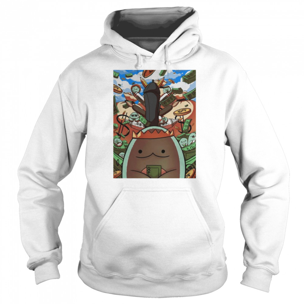 Zhc Orange Shadow Digital Art Shirt Unisex Hoodie