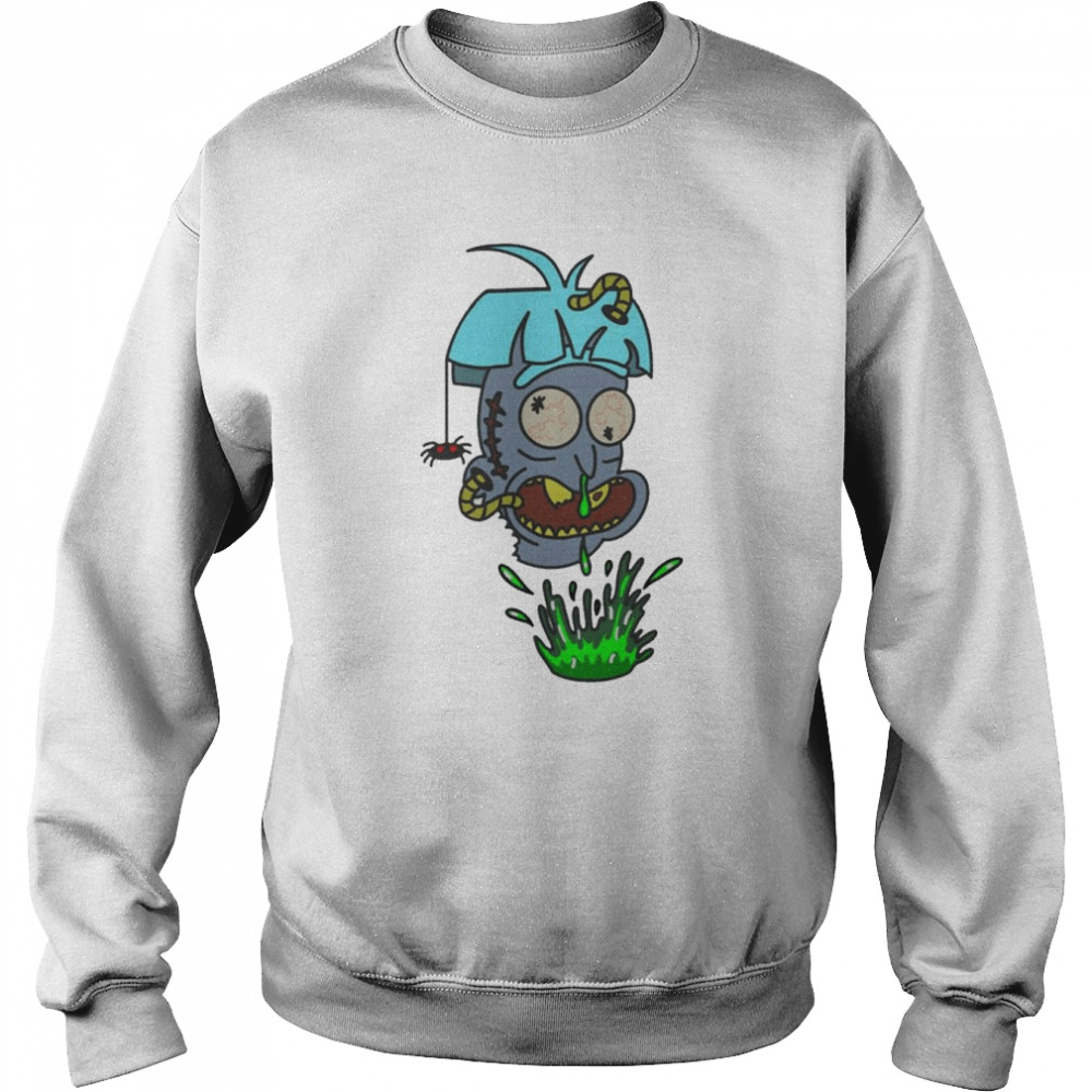 Zombie Dumb Rick Funny Rick And Morty Halloween Shirt Unisex Sweatshirt