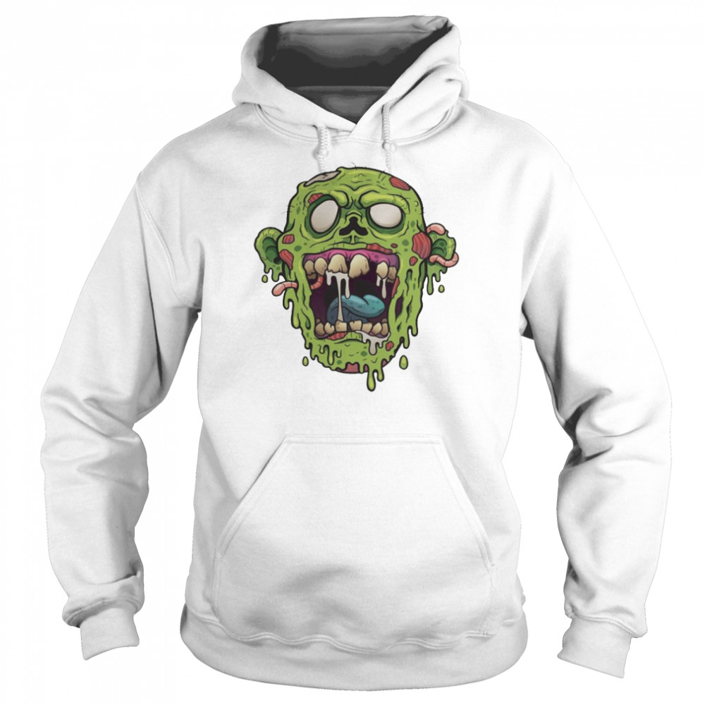 Zombie Face Halloween Shirt Unisex Hoodie