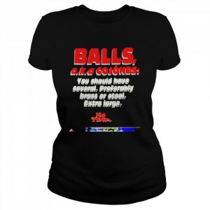 balls aka cojones you should have several preferably  Classic Women's T-shirt