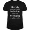 diversity inclusion belonging  Classic Men's T-shirt