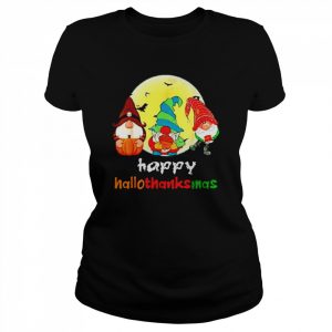 gnomes happy Hallothanksmas  Classic Women's T-shirt